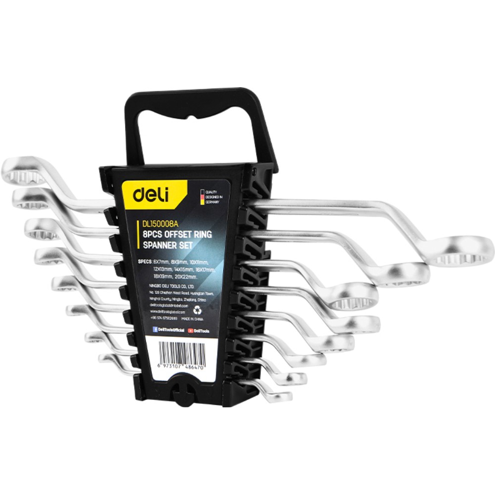 Набор накидных ключей "Deli" EDL150008A