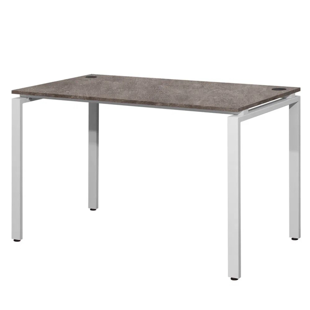 Стол письменный Millwood Лофт Сиэтл (ДТ-5), 1300х700 мм, металлокаркас белый