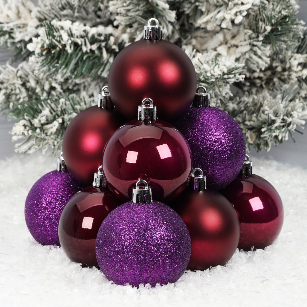 Шар елочный 6 см, уп./12шт.