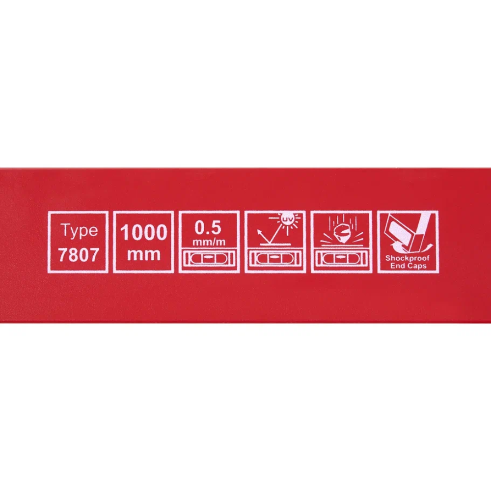 Уровень брусковый MGS 700807B, 1000 мм, 2 глазка