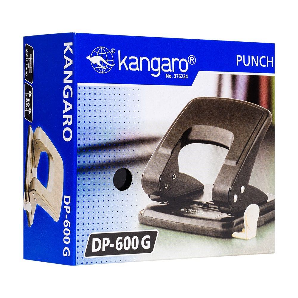 Дырокол Kangaro "DP-600G", 22 листа, серый - 3