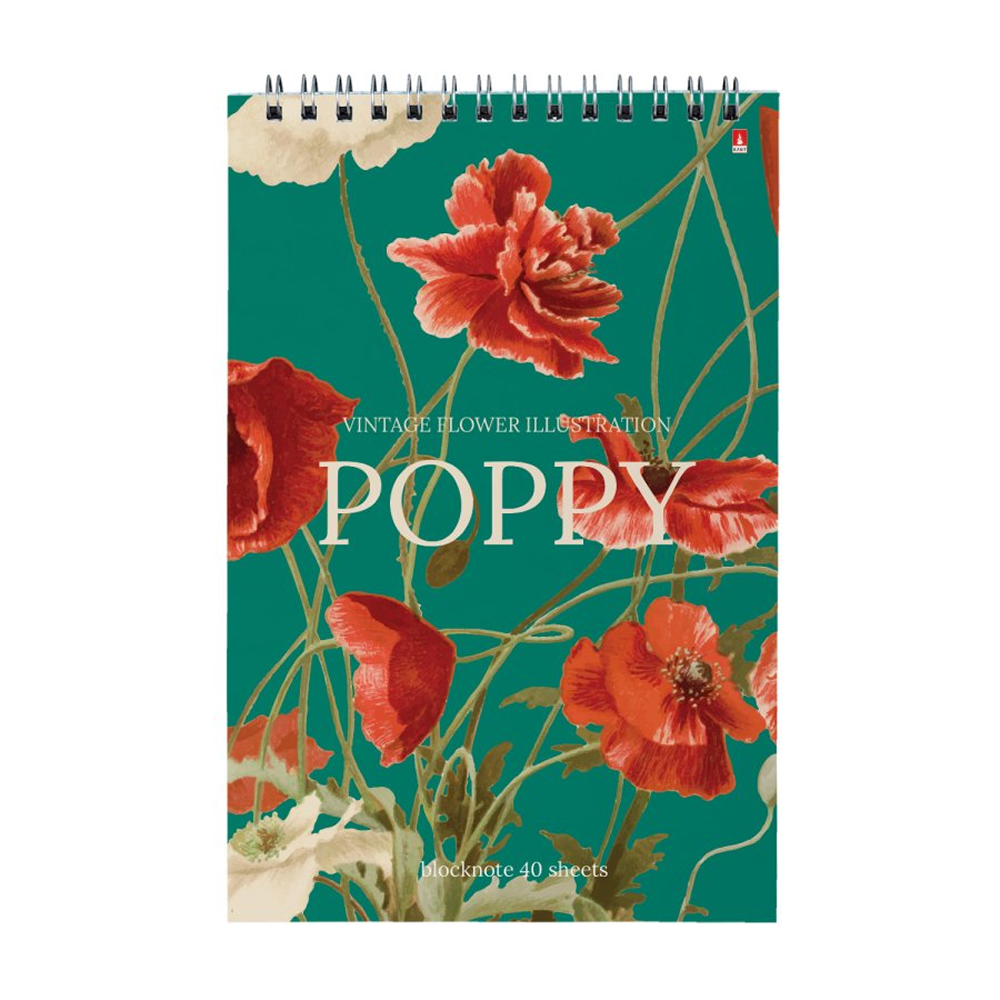 Блокнот "Цветы. Паттерн", A5, 40 листов, в клетку, ассорти - 2