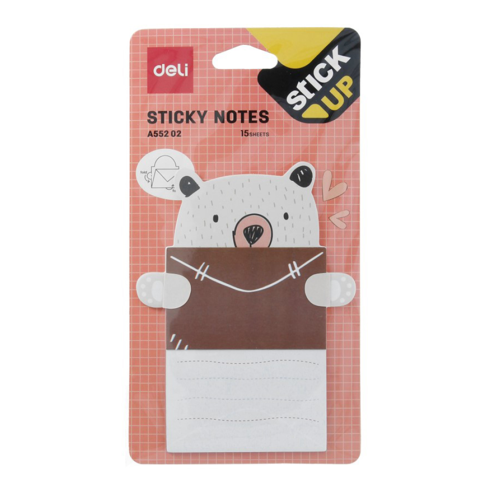 Бумага для заметок "Stick up", 76x101 мм, 15 листов, ассорти - 4