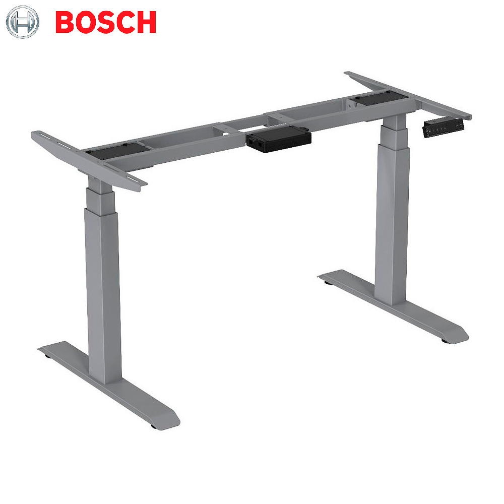 Каркас стола с электроприводом BOSCH двухмоторный AOKE, Well Desk Uplift, серый (AK02YJYT-YZB3-M01.SL) 