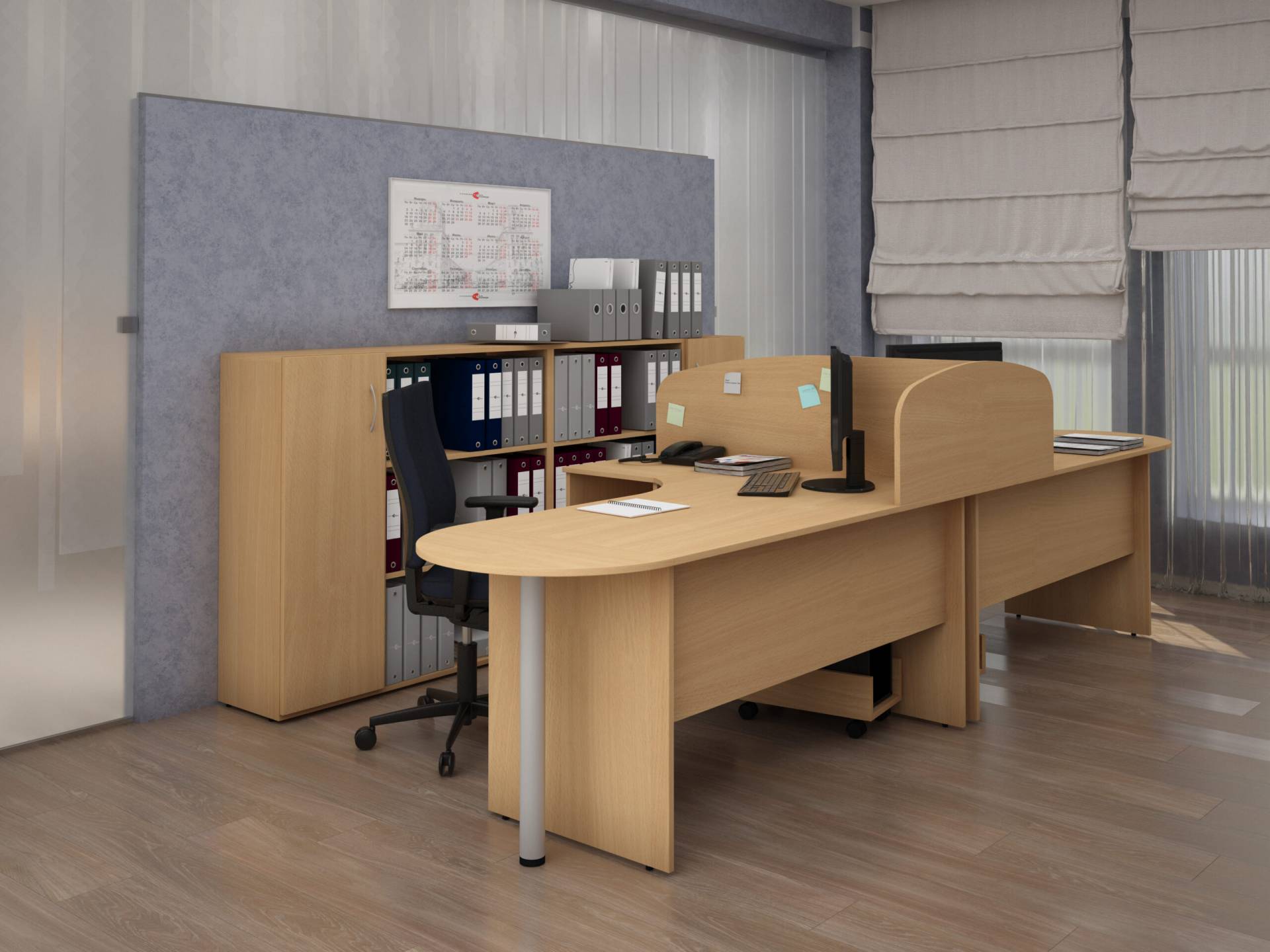 Коллекция Столица стеллаж С-112, 400х337х780 мм, бук - 4