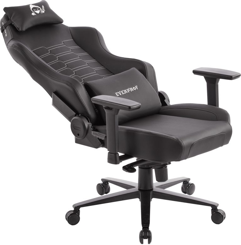 Кресло игровое EVERPROF Blackshot экокожа, черный, крестов. металл - 7