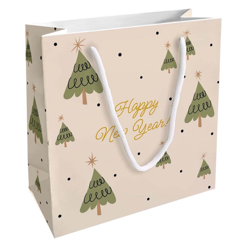 Пакет бумажный подарочный "Spruce. Елки"