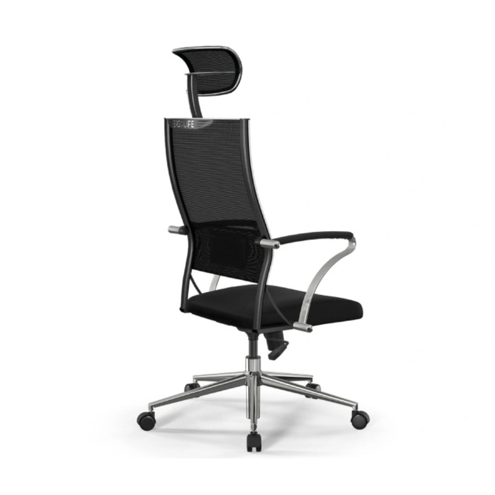 Кресло компьютерное ErgoLife Sit Air-180 B2-290K, ткань, сетка, черный - 2
