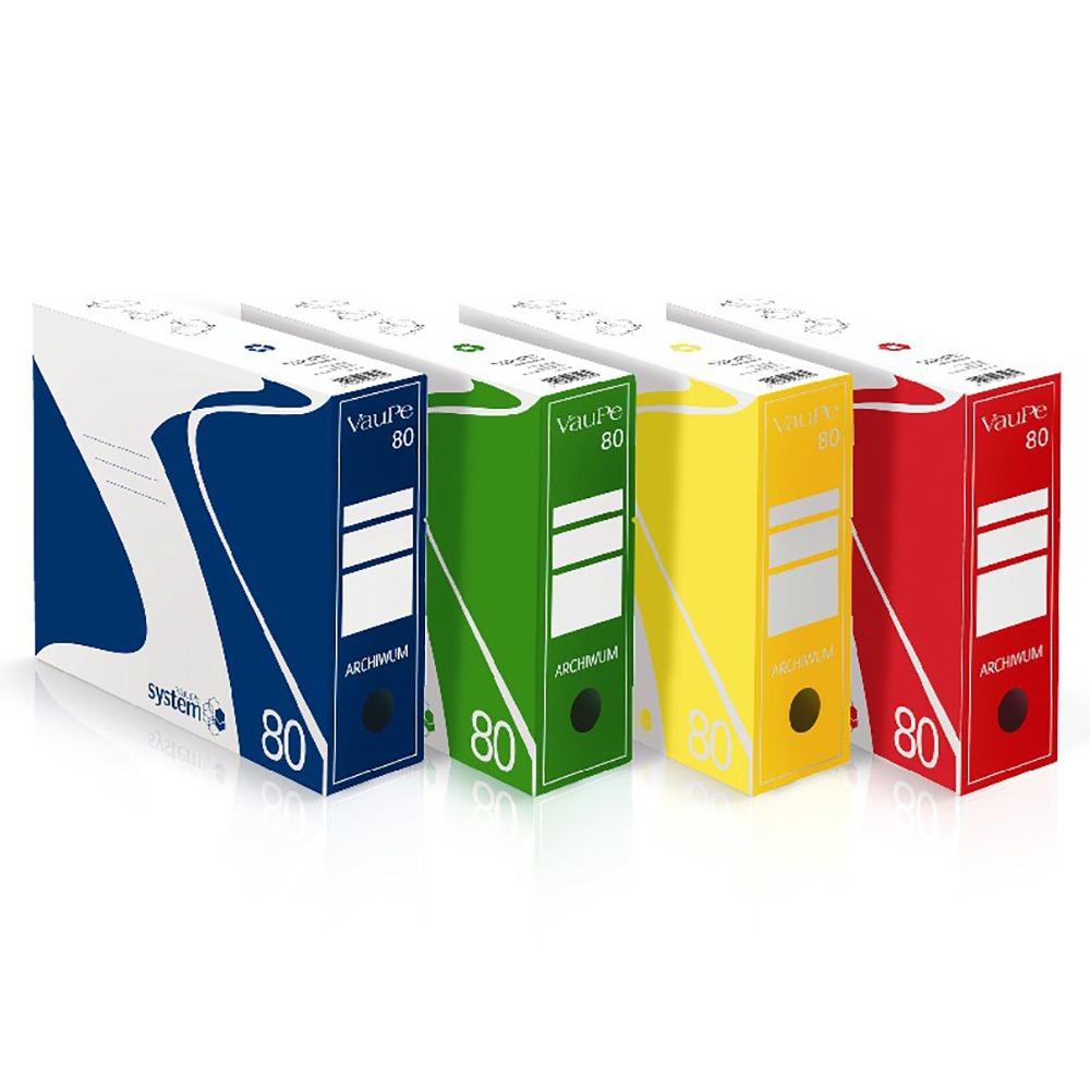 Коробка архивная "VauPe", 290x340x80 мм, красный - 2