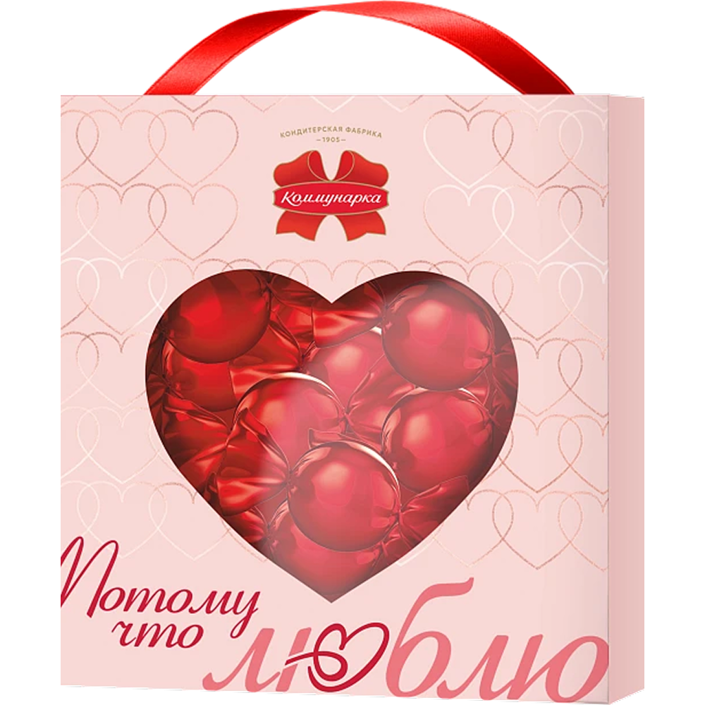 Конфеты в наборе "Потому что люблю", 325 гр.