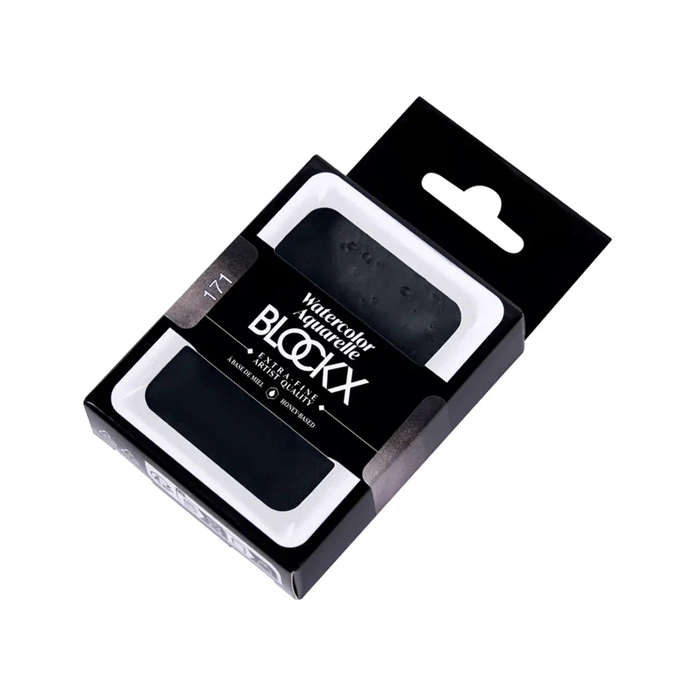 Краски акварельные "Blockx. Giant pan", 171 слоновая кость черная, 18 мл., кювета - 2