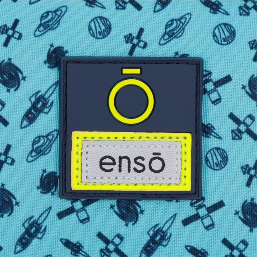 Мешок для обуви Enso "My space", 27x34x0.5 см, темно-синий, бирюзовый