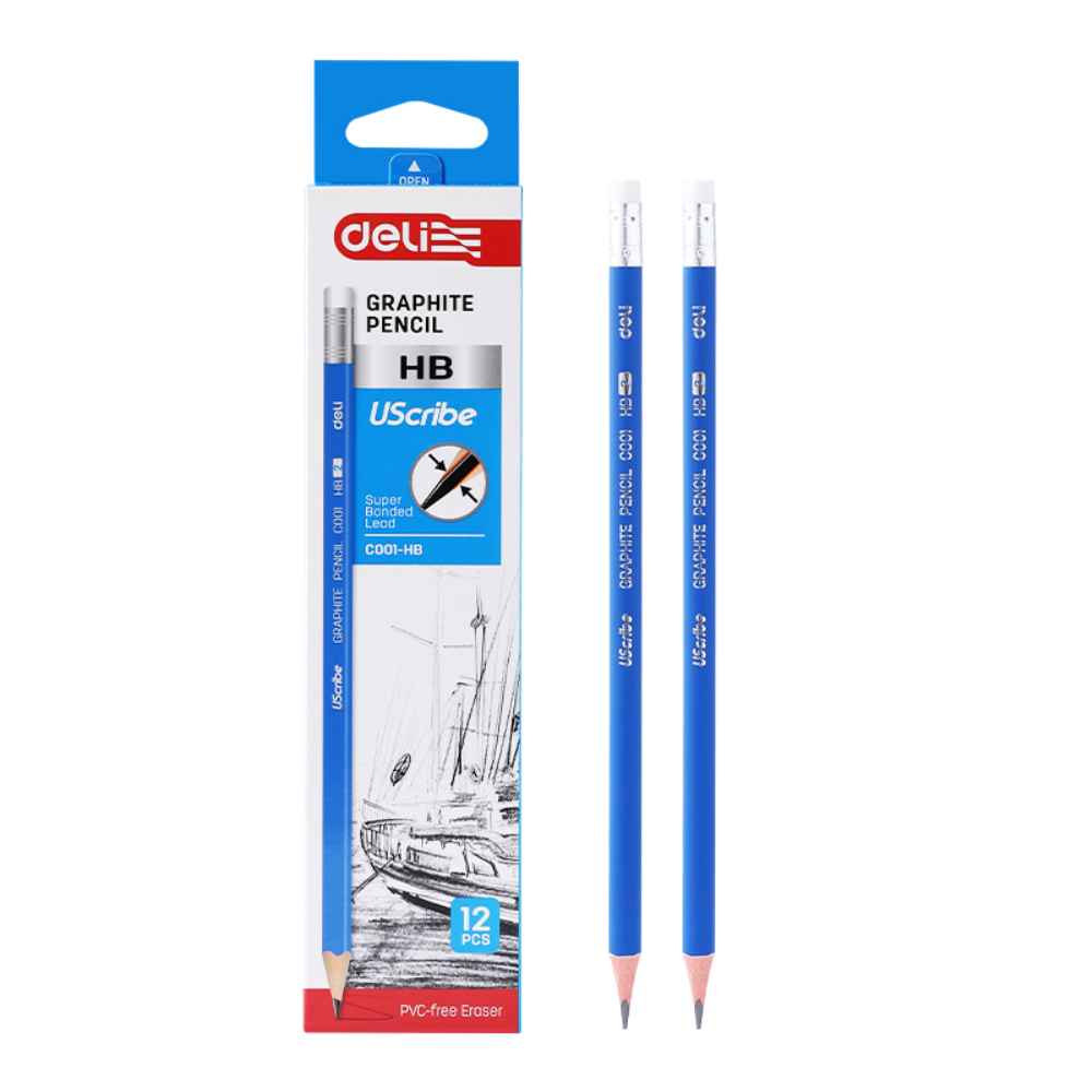 Карандаш простой "Deli Uspire", HB