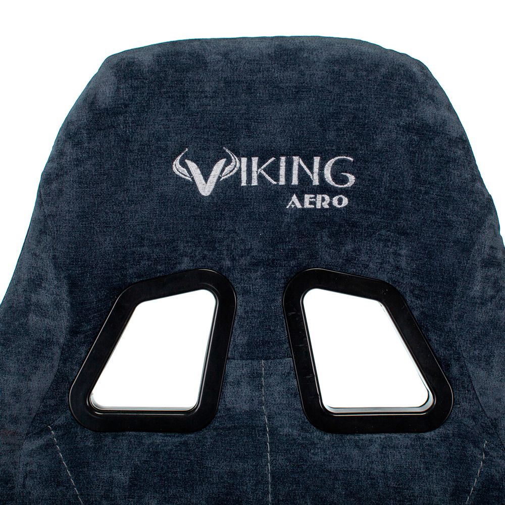 Кресло игровое Zombie "VIKING KNIGHT Fabric", ткань, металл, синий - 17