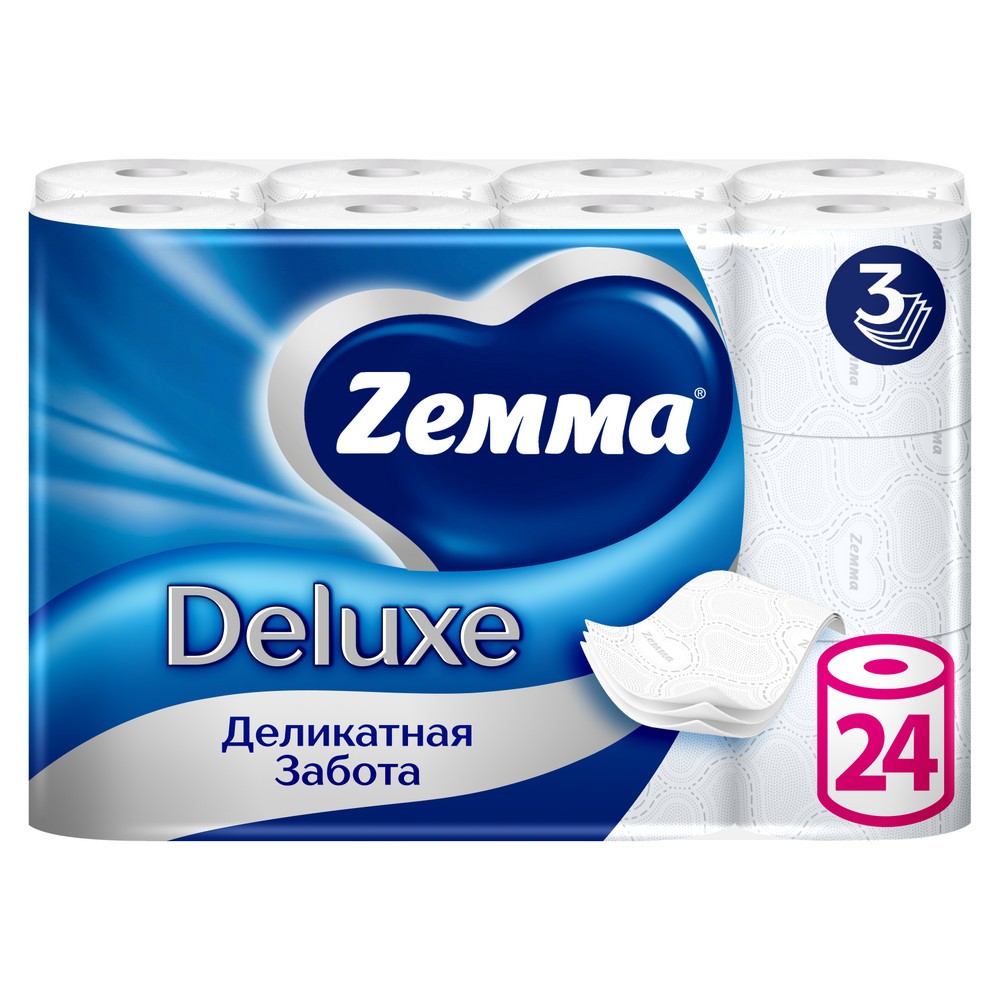 Бумага туалетная Zemma Deluxe