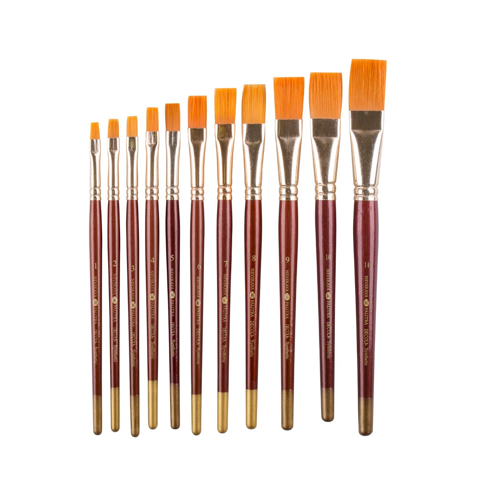 Кисть "Decola", синтетика, плоская, №7 - 3