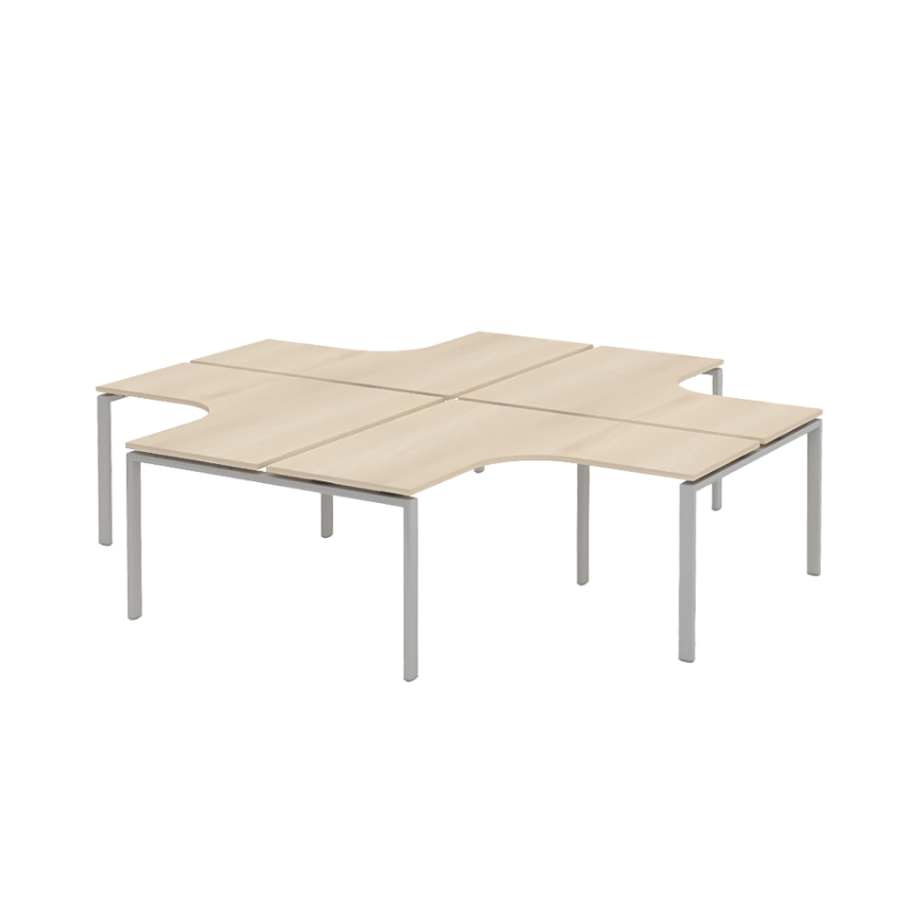 Коллекция Титан Станция рабочая на 4 рабочих места ТНУ314-4-ТР+ТНУ313К-4-22