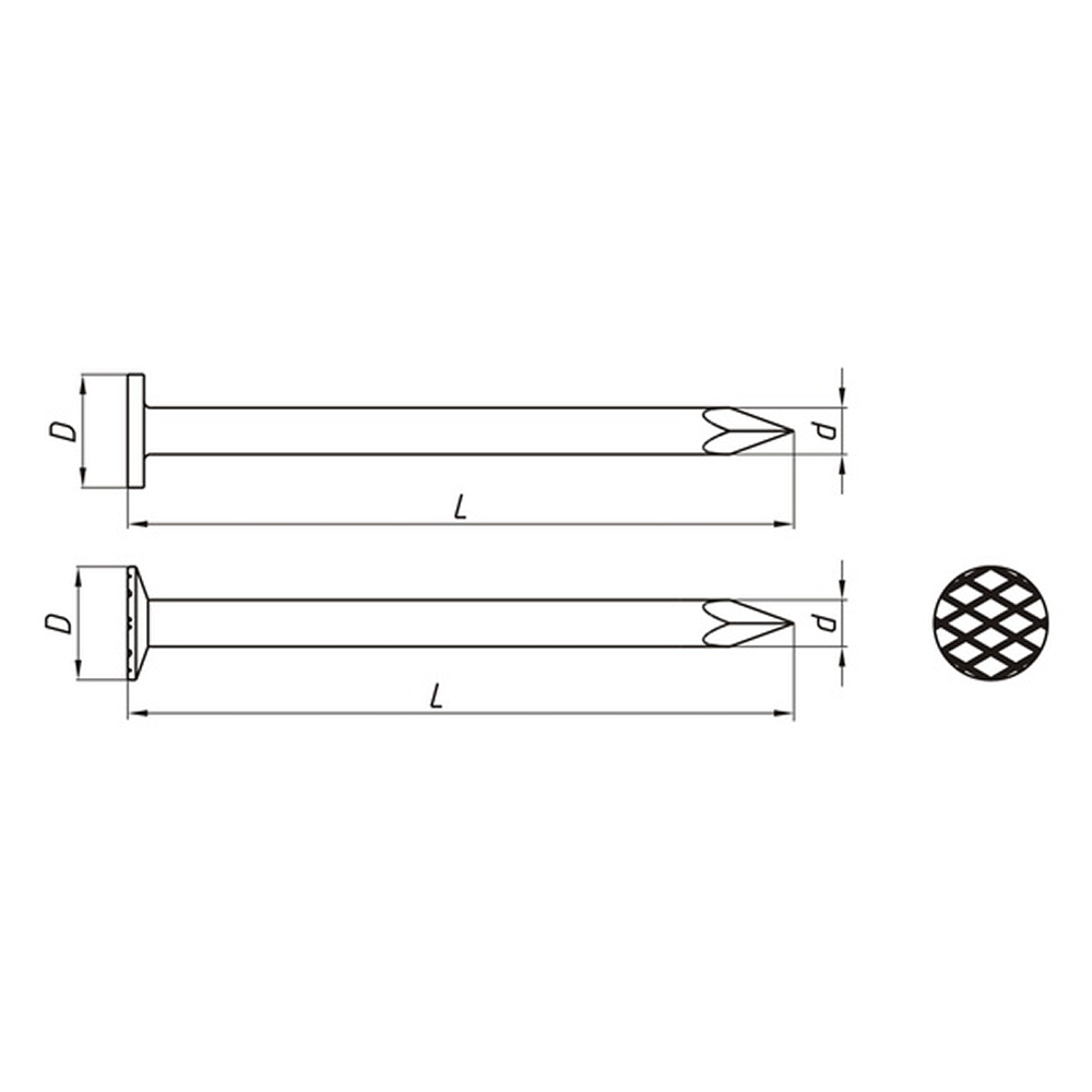 Гвозди строительные 2.0х40 мм, ГОСТ 4028-63, 5 кг
