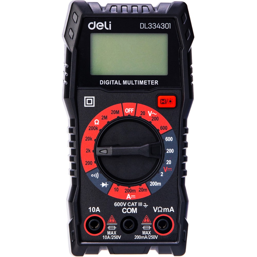 Мультиметр цифровой Deli RS EDL334301