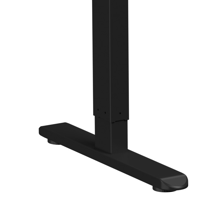 Стол с электроприводом WellDesk Basic 1200x675х18 черный/дуб стирлинг (9191456+9197777) - 7