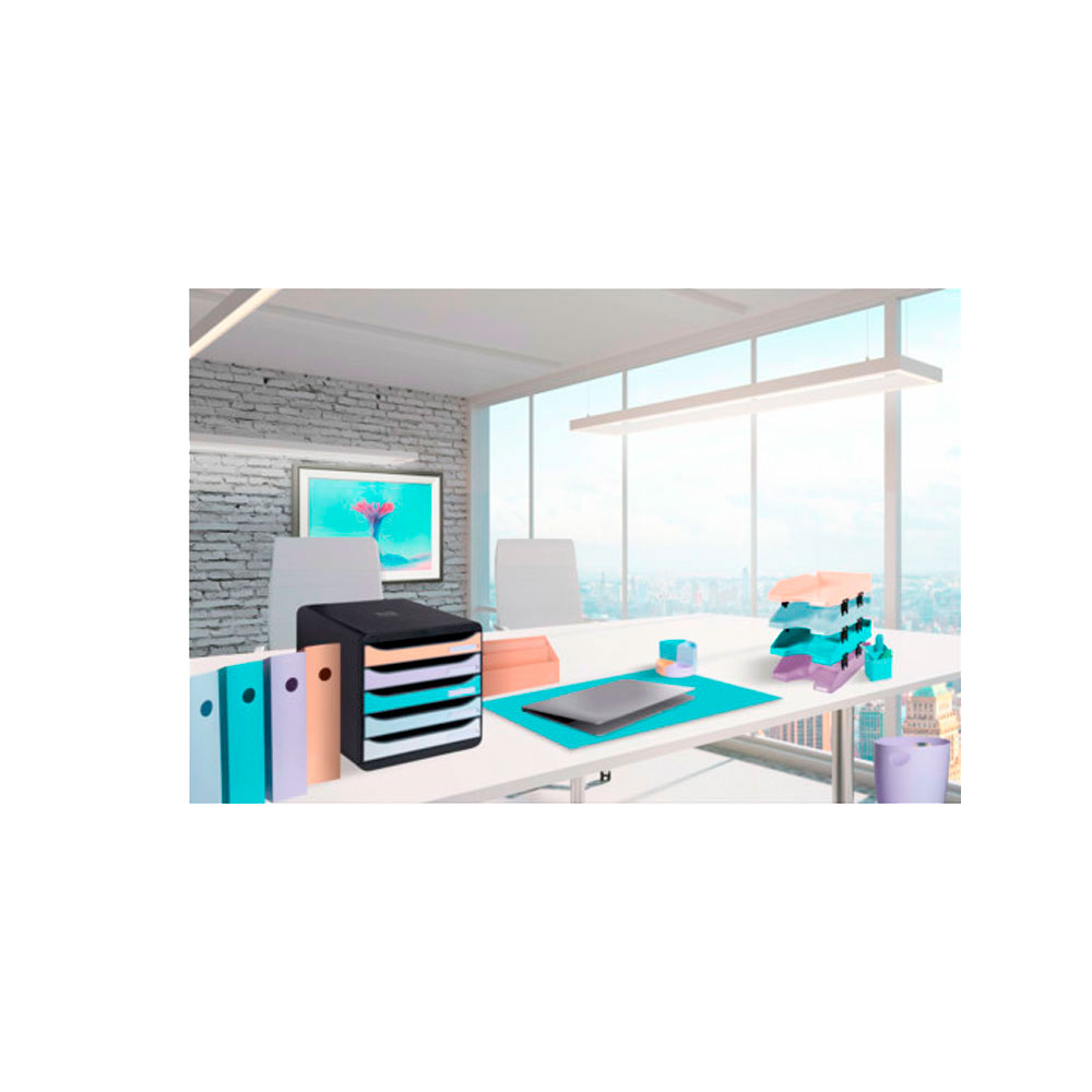 Модуль для бумаги горизонтальный "Aquarel", зеленая пастель - 6