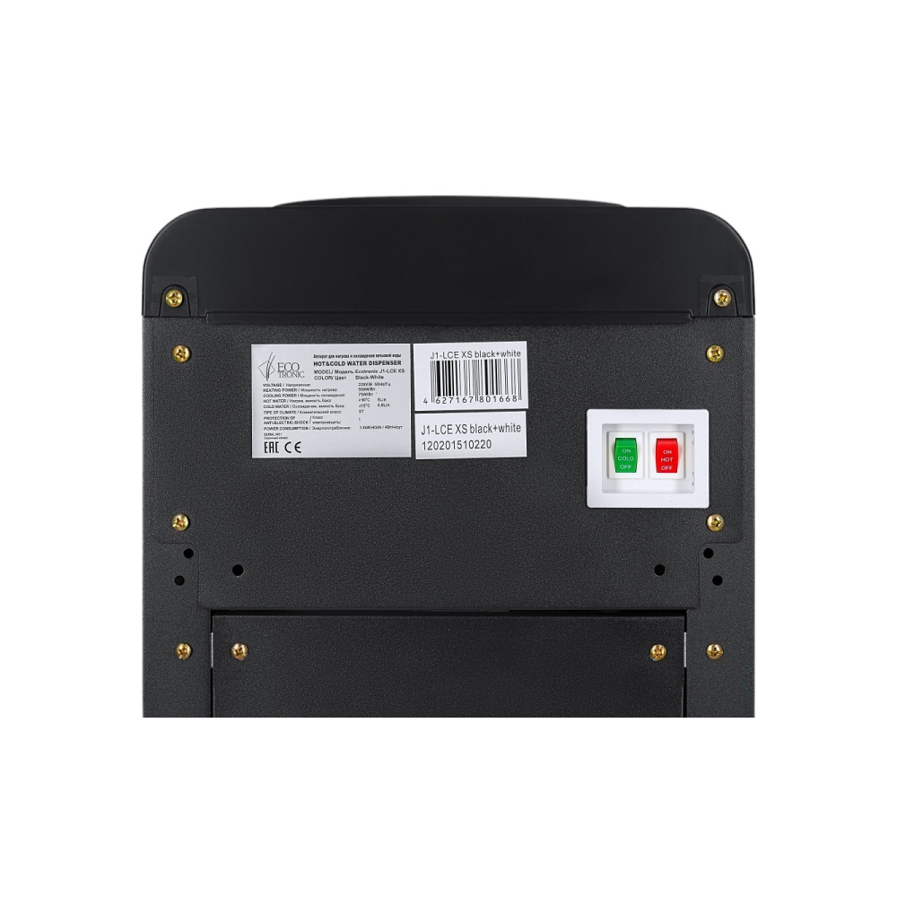 Кулер для воды Ecotronic J1-LCN XS, черно-белый  - 12