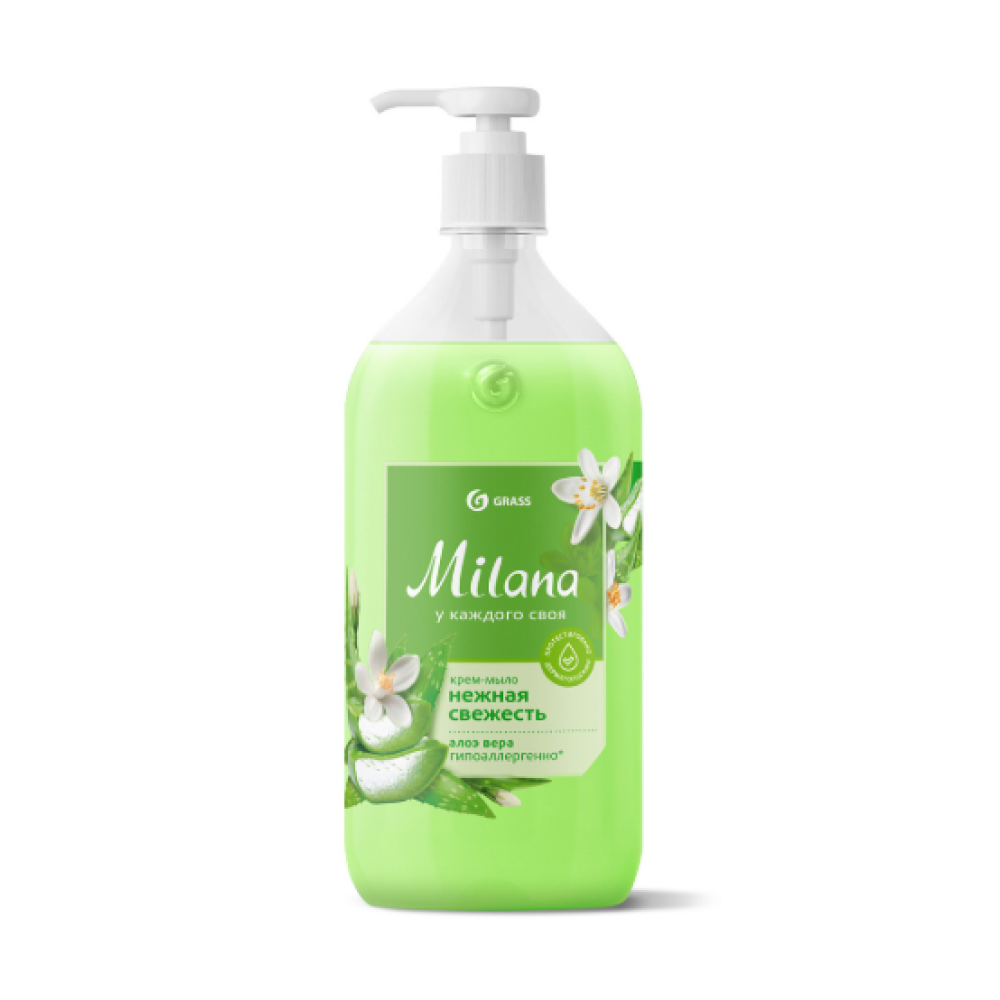 Крем-мыло "Milana", 1 л, алоэ вера