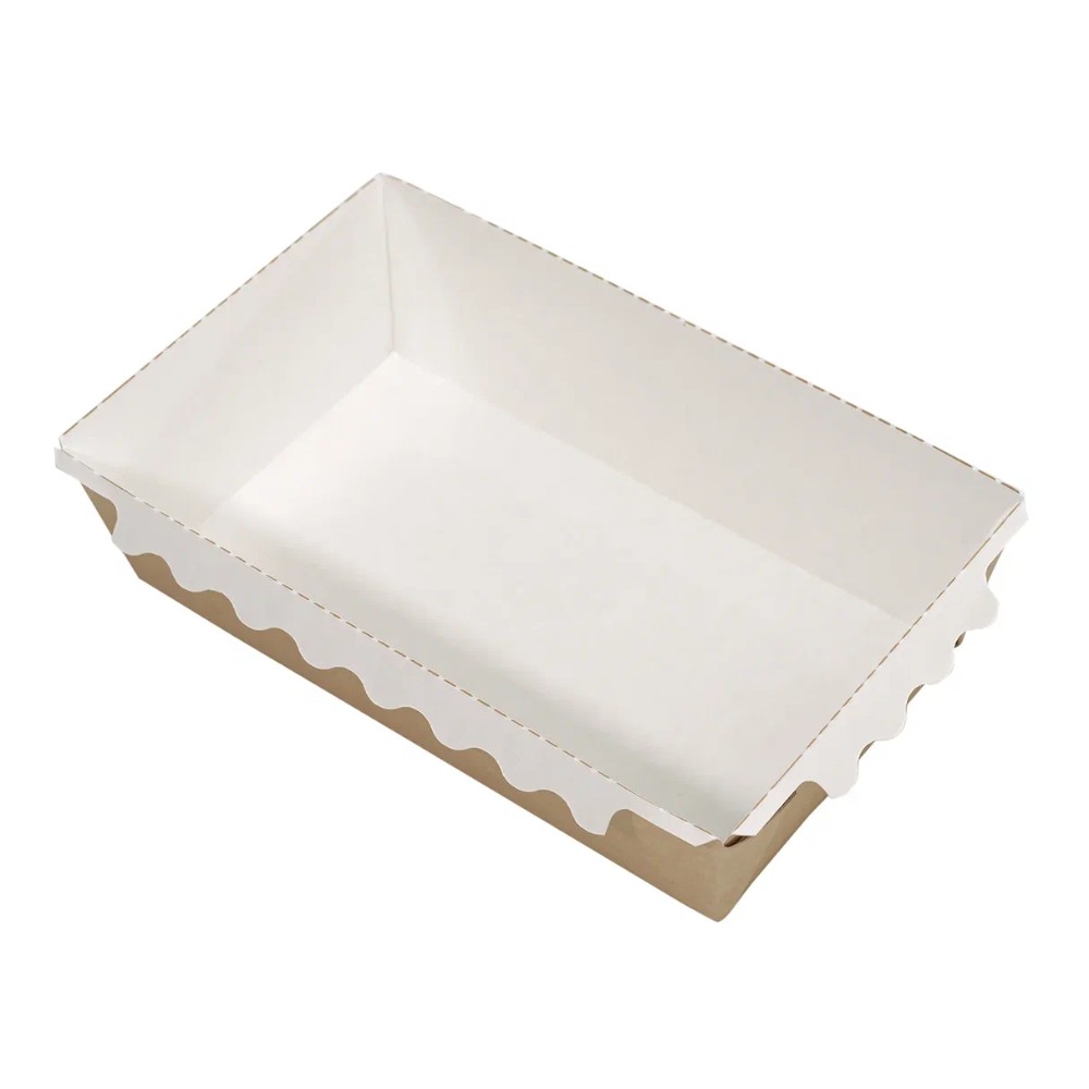 Контейнер бумажный для салата, 800 мл, 200 шт/упак, крафт - 2