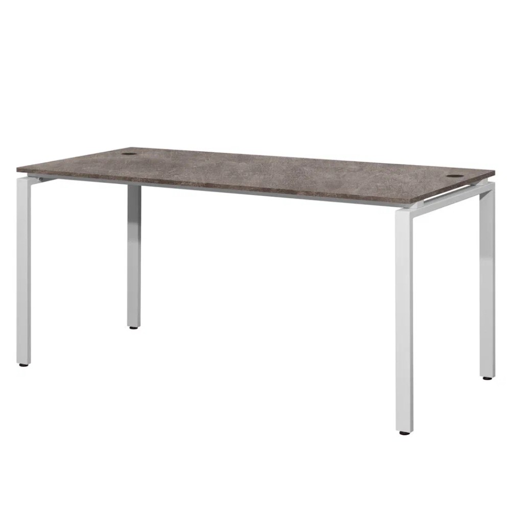 Стол письменный Millwood Лофт Сиэтл (ДТ-5), 1600х700 мм, металлокаркас белый