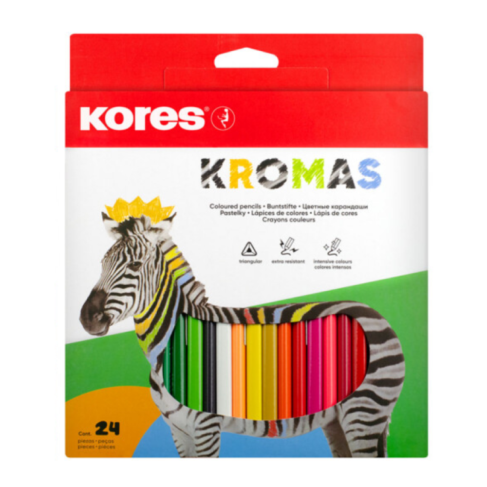 Цветные карандаши "Kromas", 24 цвета