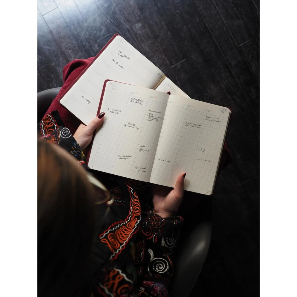 Еженедельник датированный "Rhodia", 80 листов, темно-синий, 2026 - 2