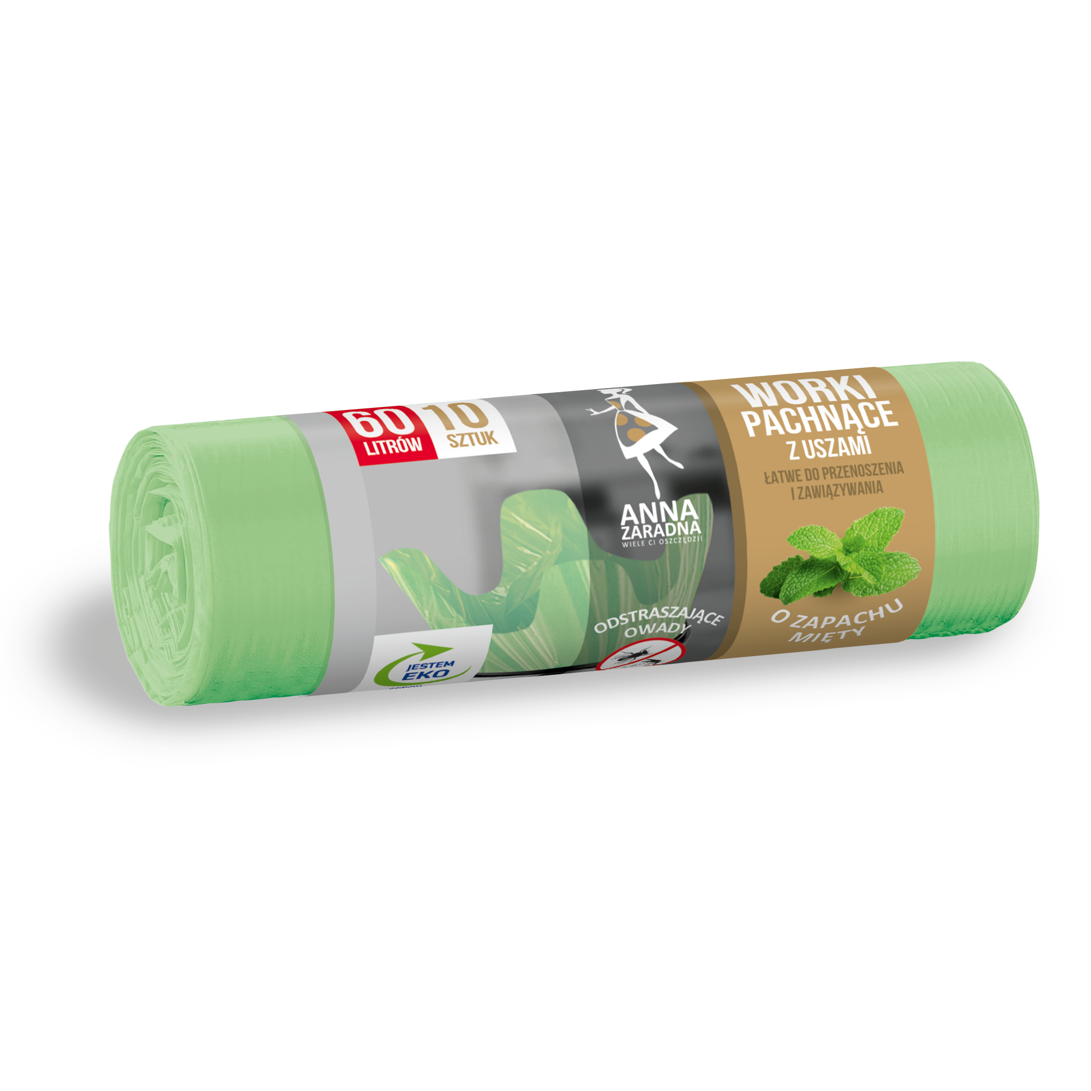 Мешки для мусора "Anna Zaradna", 16 мкм, аромат мяты