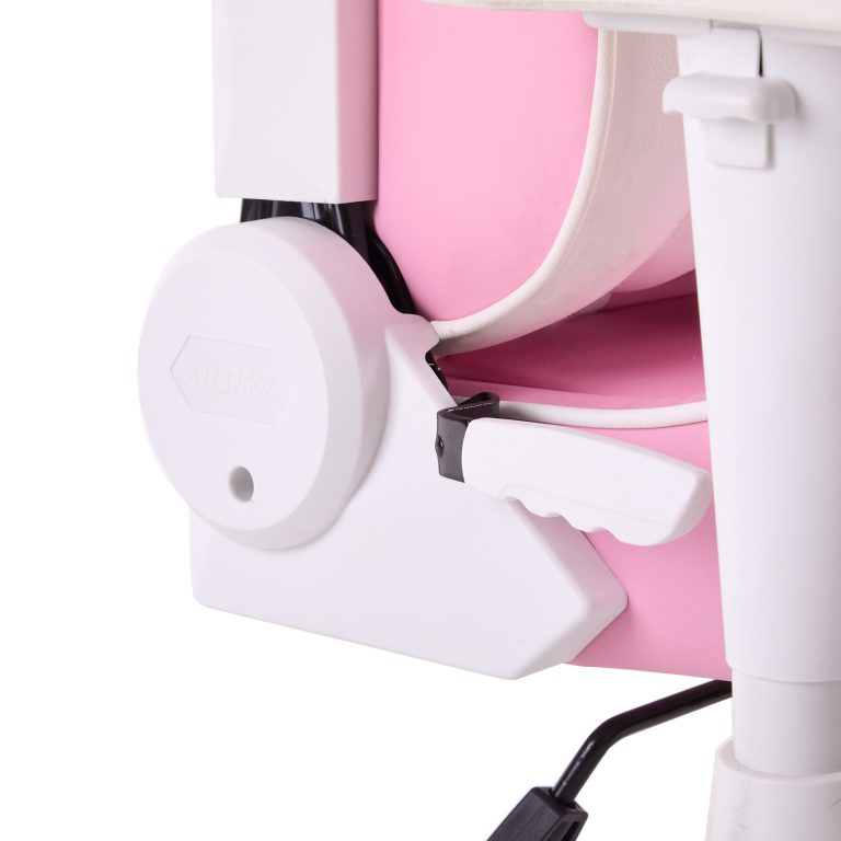 Кресло игровое EVERPROF Katana экокожа, розовый/белый, крестов. металл, корпус белый  - 10