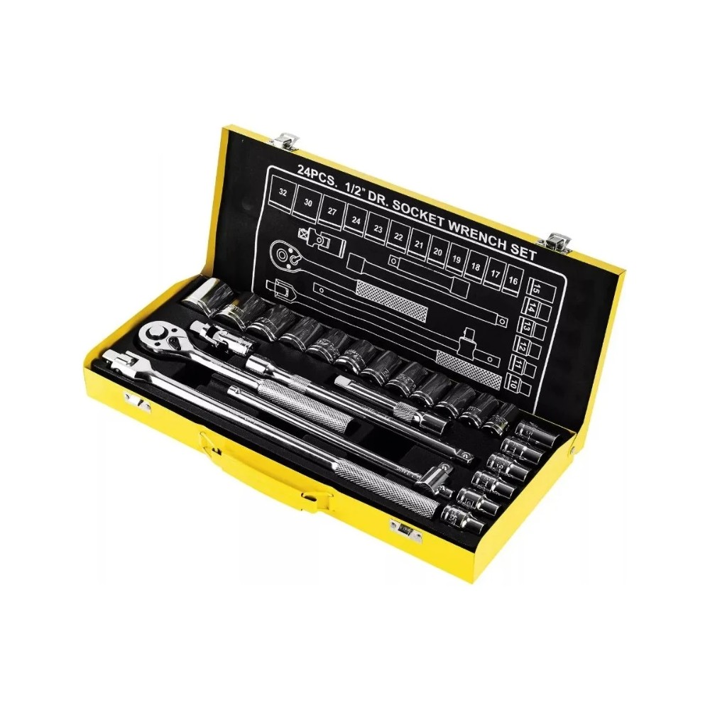 Набор головок торцевых Deli YS EDL2024T