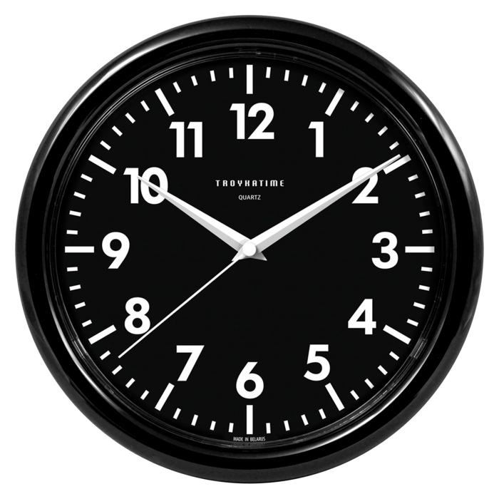 Часы настенные "984565", пластик, 245 мм, черный
