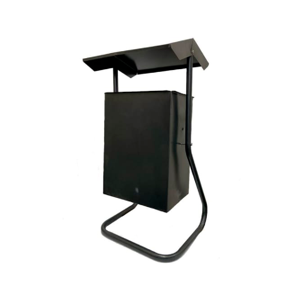 Урна уличная для сбора мусора "№6" с крышкой, 24 л