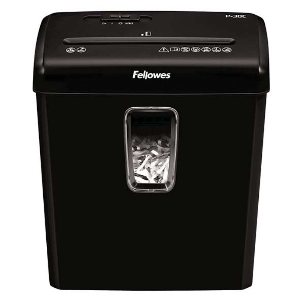 Уничтожитель Fellowes PowerShred P-30C, DIN P-4, 4х34 мм, 6 листов, 15 литров - 2