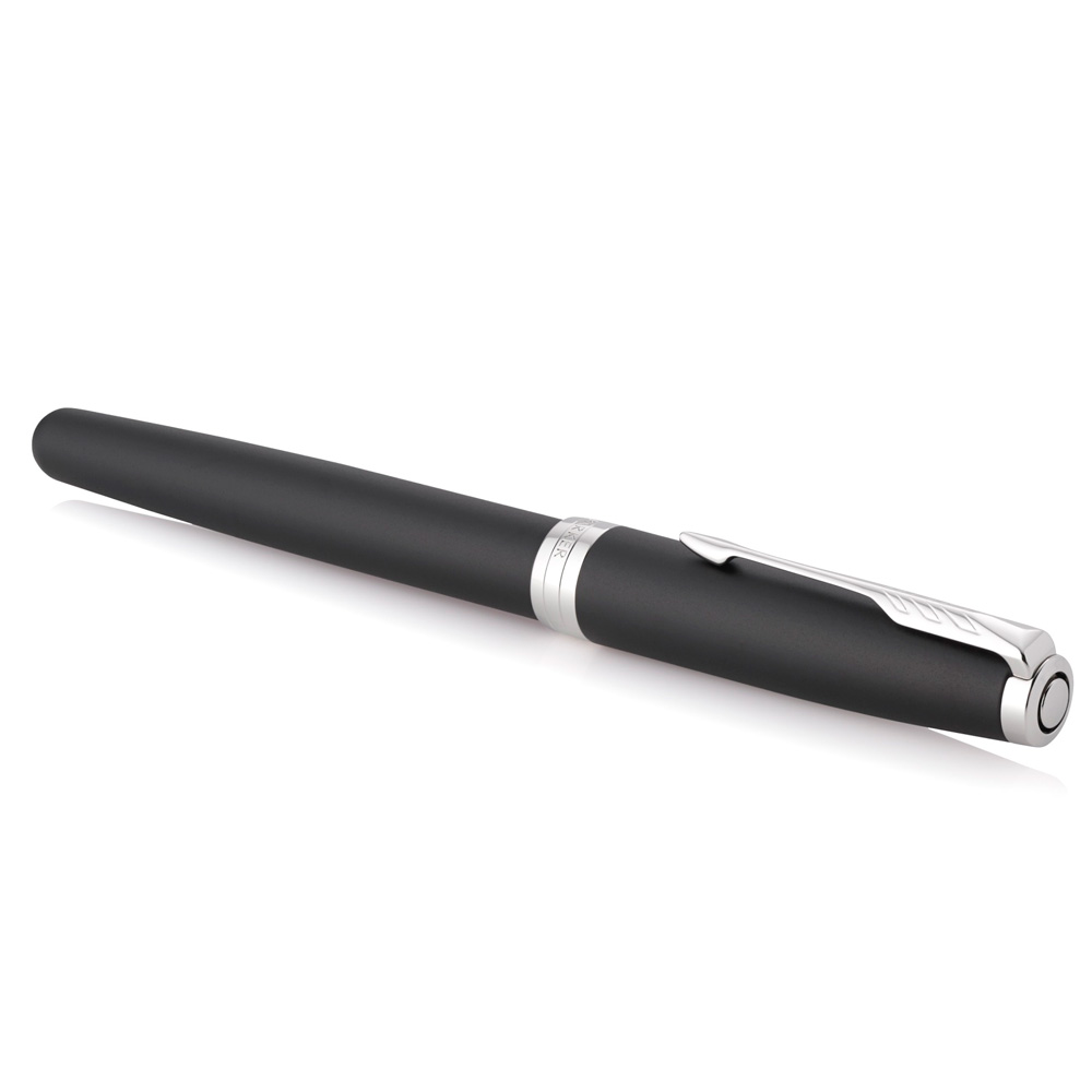 Ручка-роллер Parker "Sonnet Core T529 - Matte Black CT", 0.5 мм, черный, стерж. черный - 2