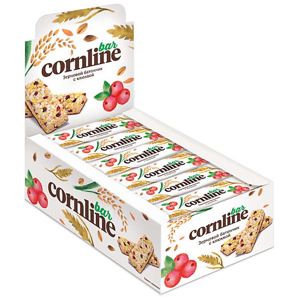 Батончик "Cornline", 30 г, с клюквой