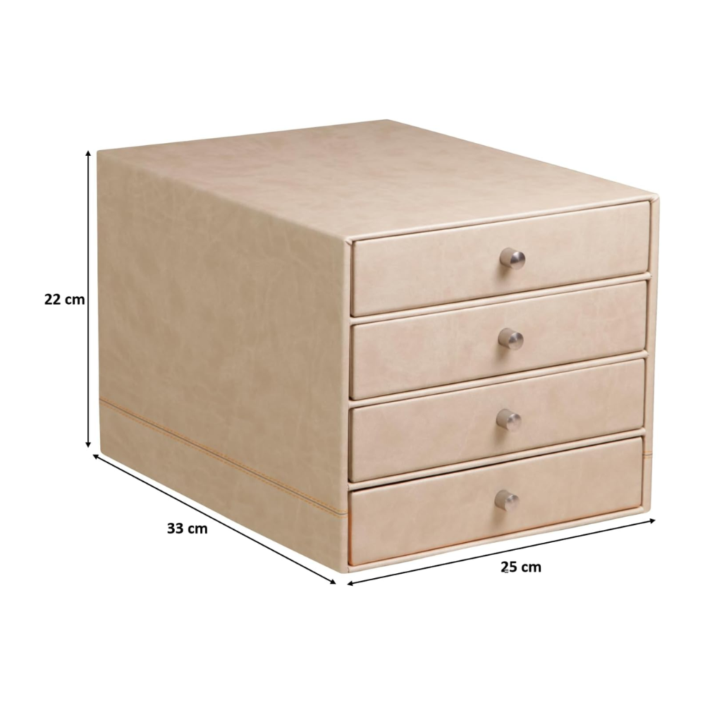 Блок из 4-х лотков закрытый "Rhodiarama", 248x327x228 мм, бежевый