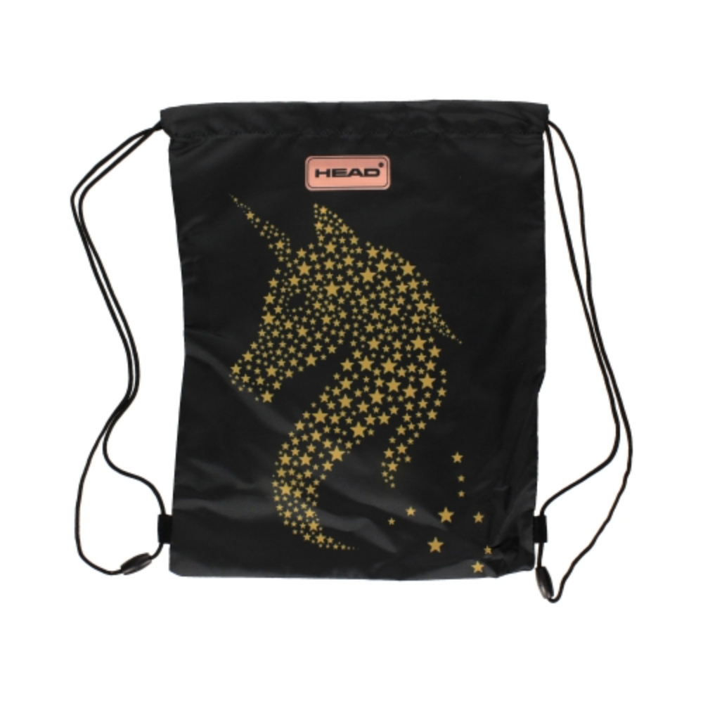 Мешок для обуви Astra "Classy gold" черный