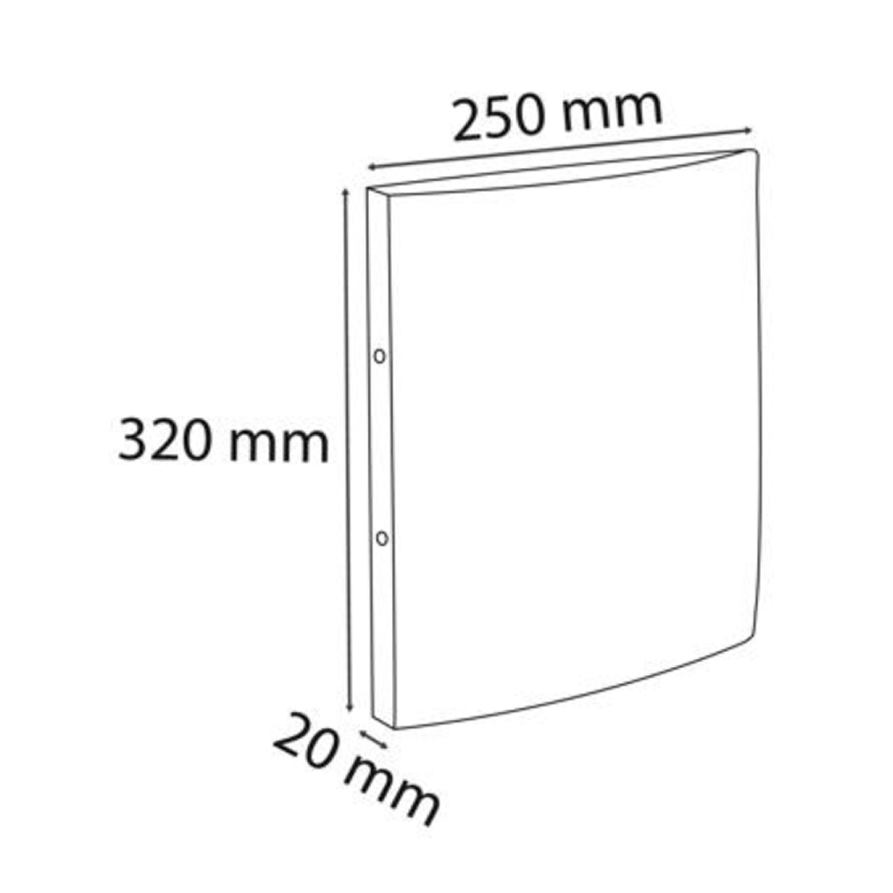 Папка на кольцах "Exacompta", картон, 20 мм, А4, синий - 4