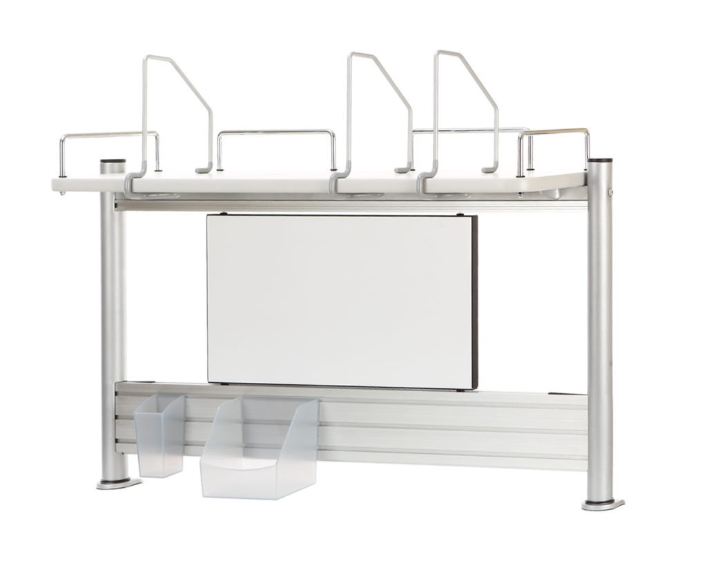 Полка Comf-Pro MINI SMART задняя, 840х620х240 мм, дуб белый, c доской белой