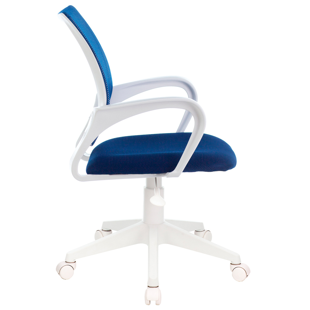 Кресло Бюрократ "CH-W695NLT", сетка, ткань, пластик, темно-синий - 3